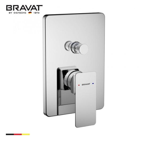 Mặt nạ sen âm tường 2 chức năng Bravat PB856101CP-2-ENG