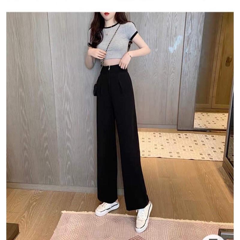 Quần ống xuông khoá trước HD68