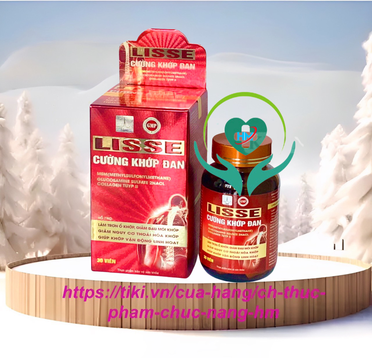 Lisse CƯỜNG KHỚP ĐAN-- Hỗ trợ giảm nguy cơ thoái hoá khớp, giảm đau mỏi khớp
