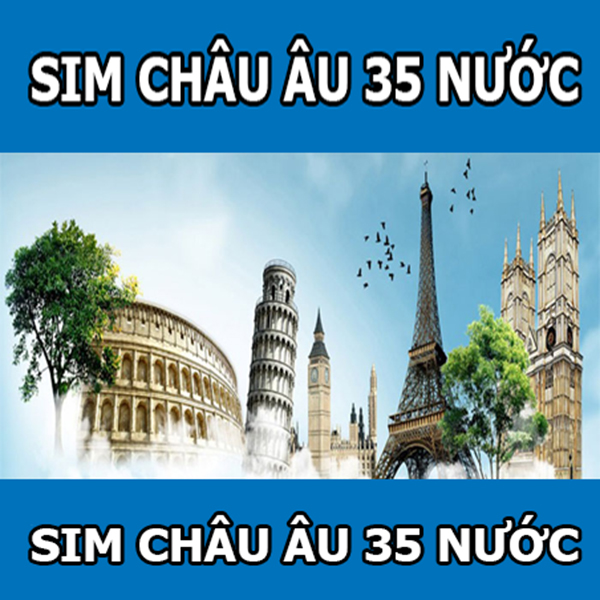 Sim 3G/4G Three Du Lịch 35 Nước Châu Âu - Hàng Chính Hãng-Mẫu ngẫu nhiên