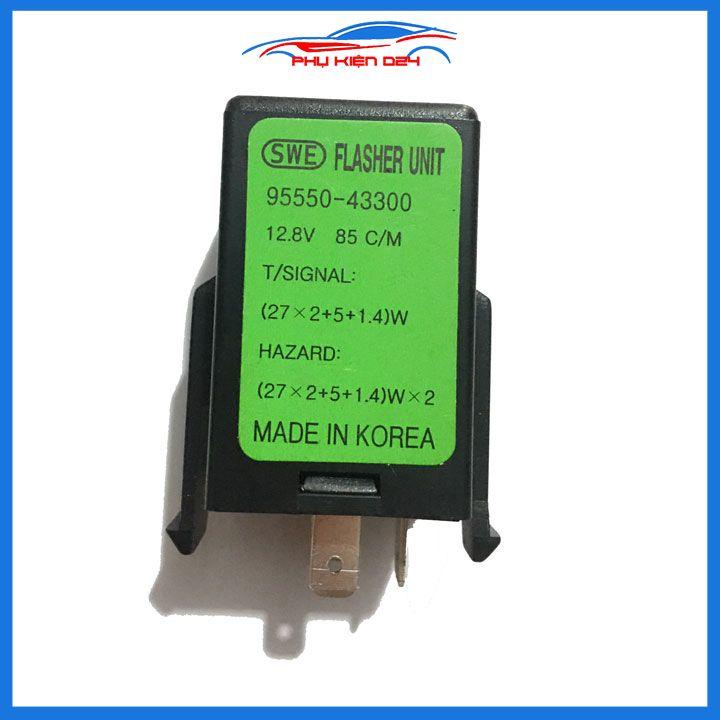 Rơ Le relay chớp xi nhan 3 chân SWE Hàng Made In Korea cho ô tô xe máy 12/24V