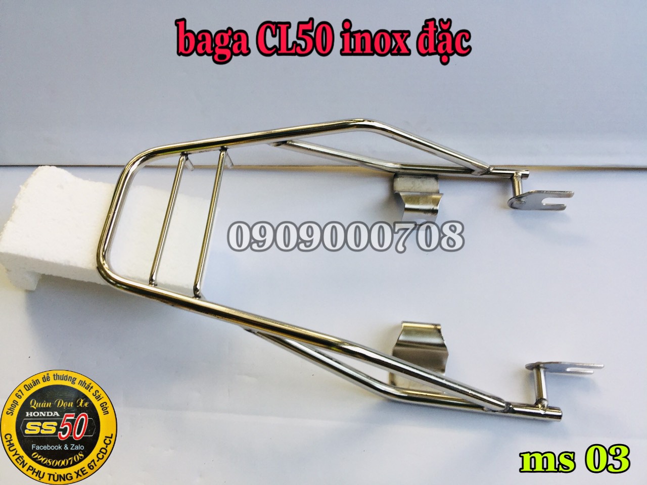 Baga CL 50 inox đặc