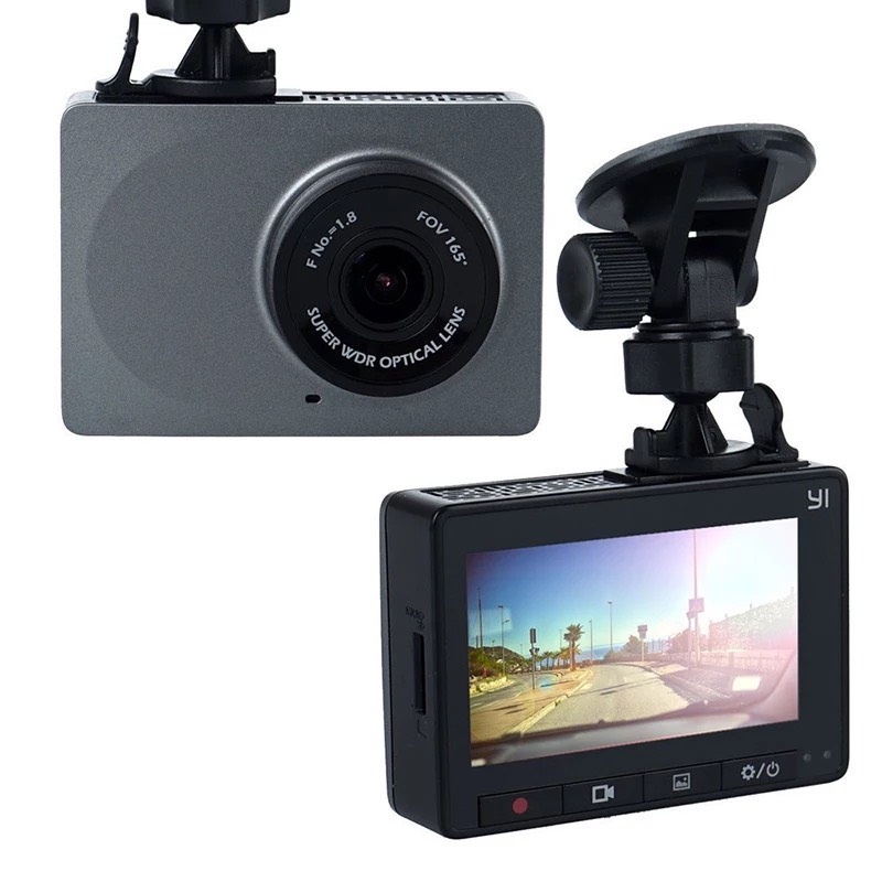 Camera hành trình xe ô tô Xiaomi Yi 2K 1296p - YI Smart Dash Camera - Phiên bản Up tiếng Anh -Hàng Chính Hãng