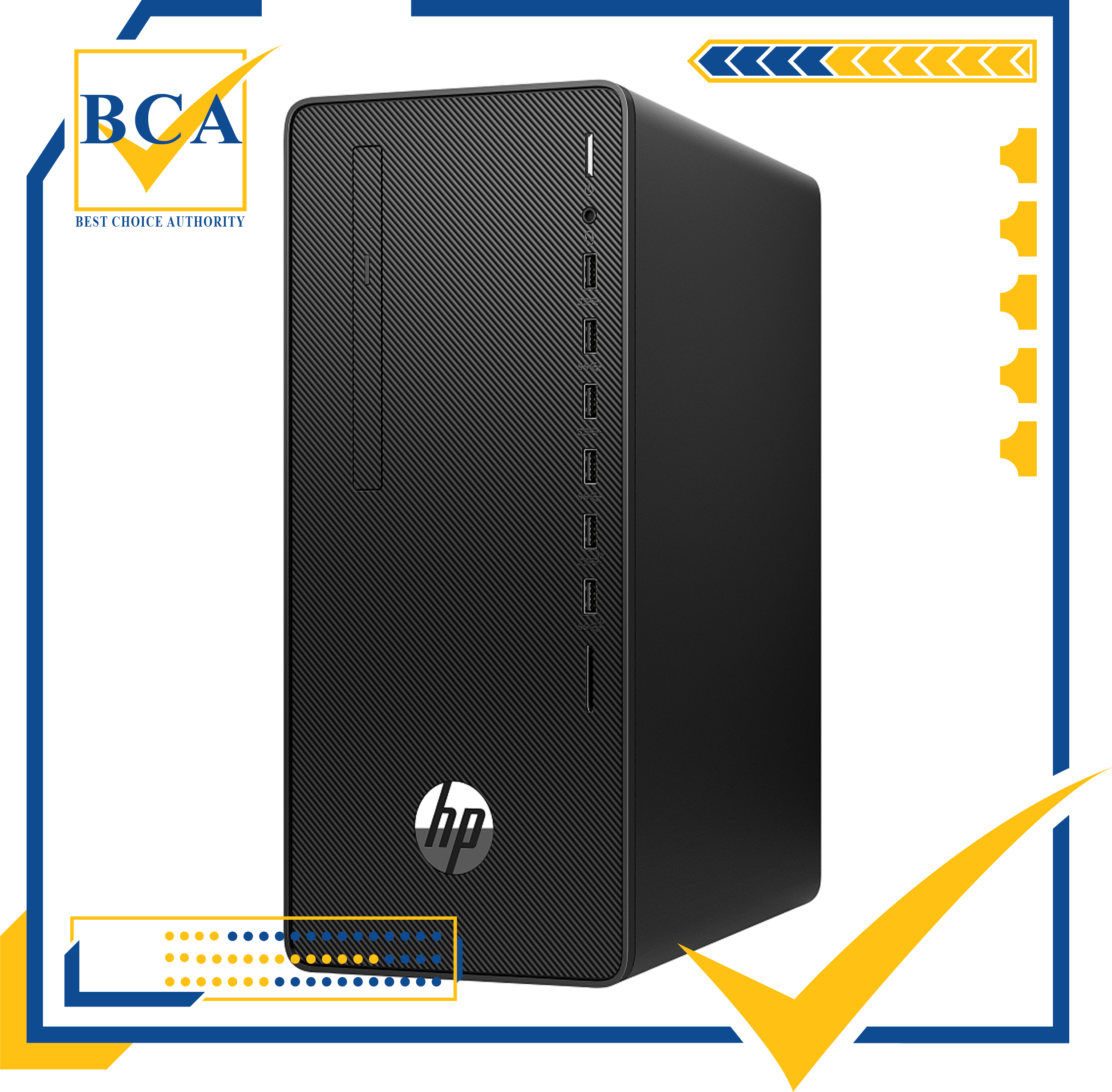 Máy tính để bàn HP 280 Pro G6 Microtower, Core i3-10100(3.60 GHz, 6MB)/4GB RAM/1TB HDD/Intel Graphics,/Win 10 Home 64 Bảo hành 1 năm (1C7Y3PA)- Hàng chính hãng