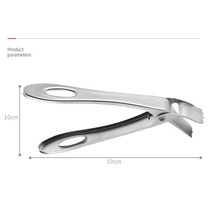 Kẹp gắp đồ nóng, lột tỏi inox 304 toàn bộ cao cấp Đài Loan 19cm x 10cm cứng cáp tiện dụng tránh phỏng tay Hcm