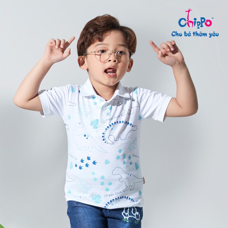 Áo Polo Chippo cho bé trai chất liệu 100% Cotton cho bé từ 1 đến 5 tuổi (10-19Kg)