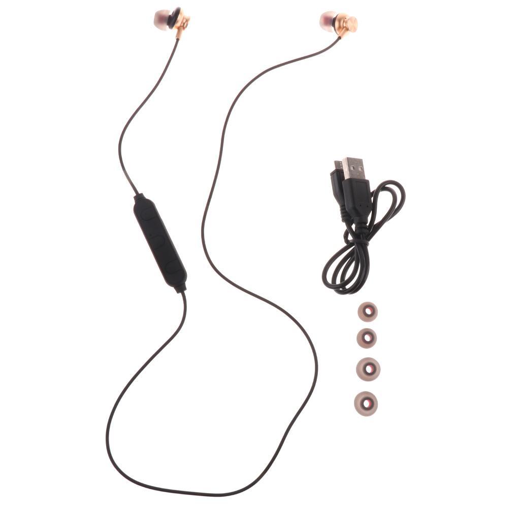 Wireless Bluetooth Headphones Magnetic Connection Earbuds with Mic