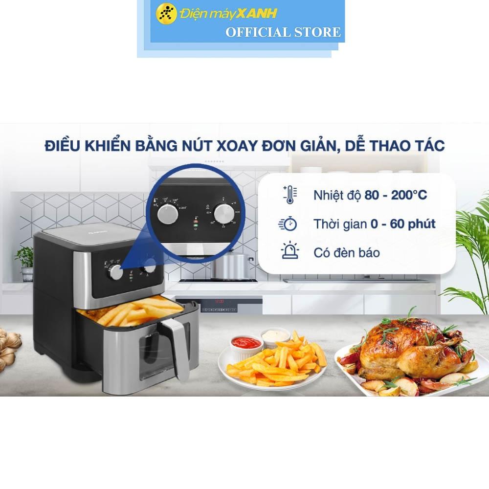 Nồi chiên không dầu Rapido RAF-8.0M 8 lít - Hàng Chính Hãng