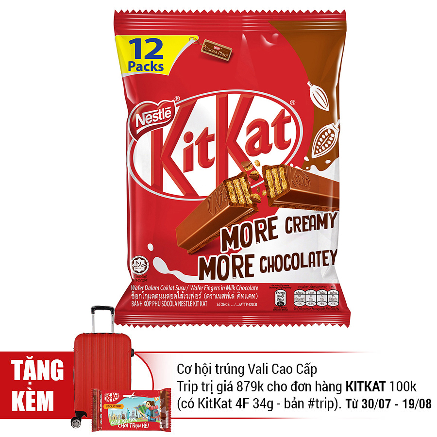 Túi 12 Thanh Socola KitKat 2F (Thanh 17g)