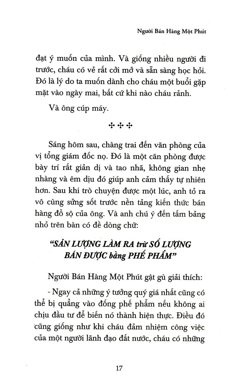 Sách - Người Bán Hàng Một Phút (Tái Bản 2020)