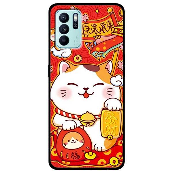Ốp lưng dành cho Oppo Reno 6 - Reno 6 5G - Reno 6Z 5G - Mèo Thần Tài