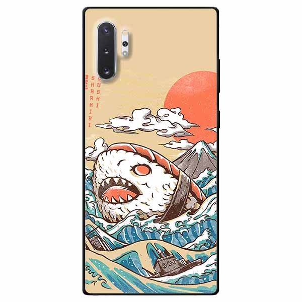 Ốp lưng dành cho Samsung Note 10 Plus mẫu Cá Shushi Cuộn