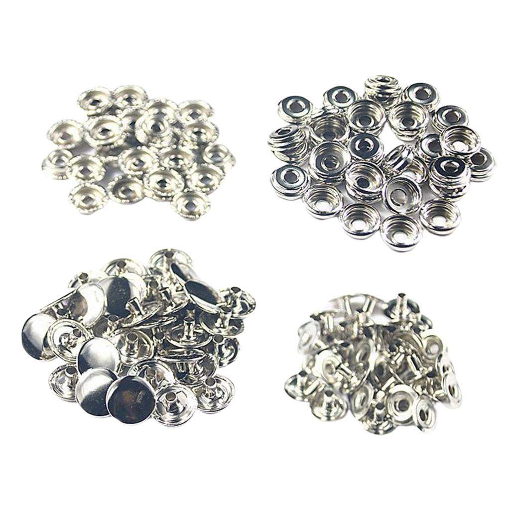 Chốt Khóa 50x Bấm Nút Stud Cho áo Khoác Da Quần Jean Túi Xách