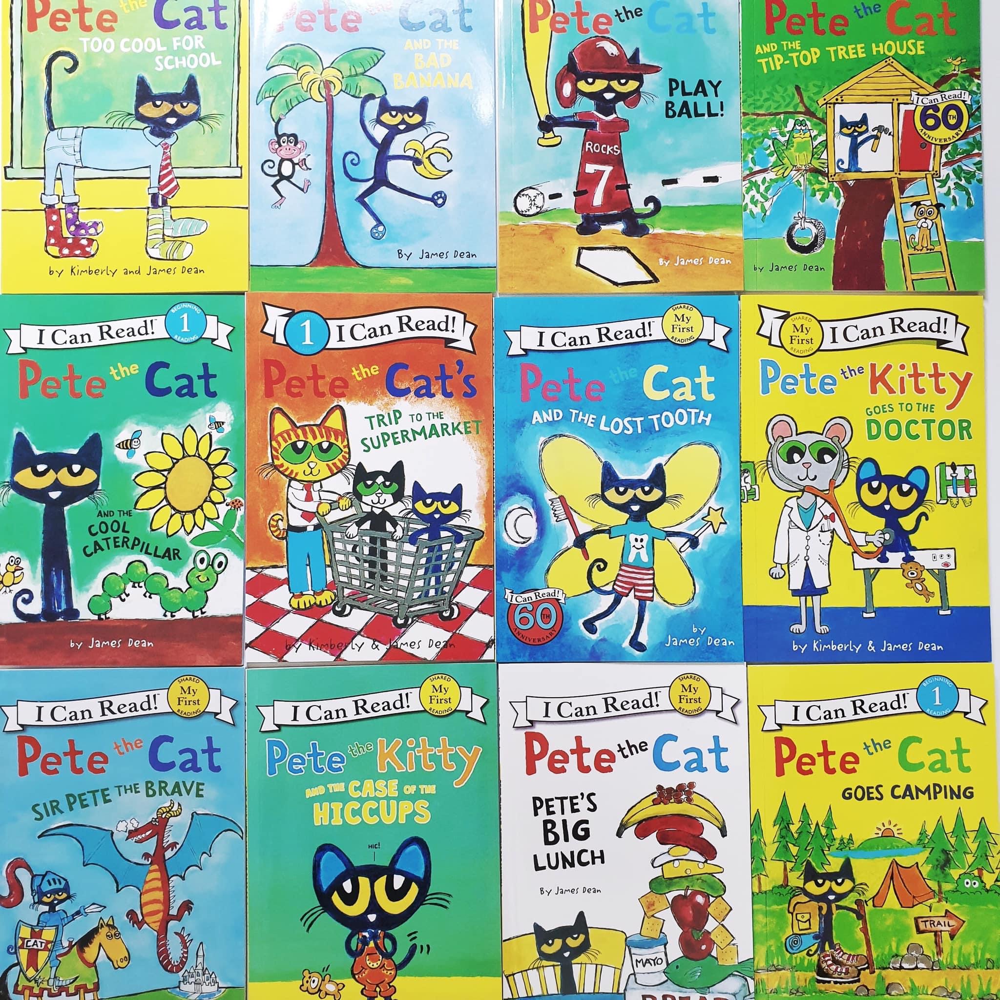 Pete the cat - nhập khẩu -24Q kèm file nghe mp3