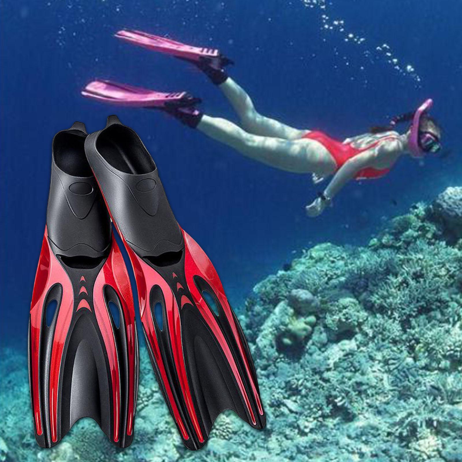 Adult Diving Water Sports Beginner Swim Snorkeling Red
