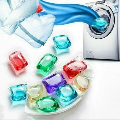Viên giặt xả quần áo thơm, viên xả vải nội địa trung 3 trong 1