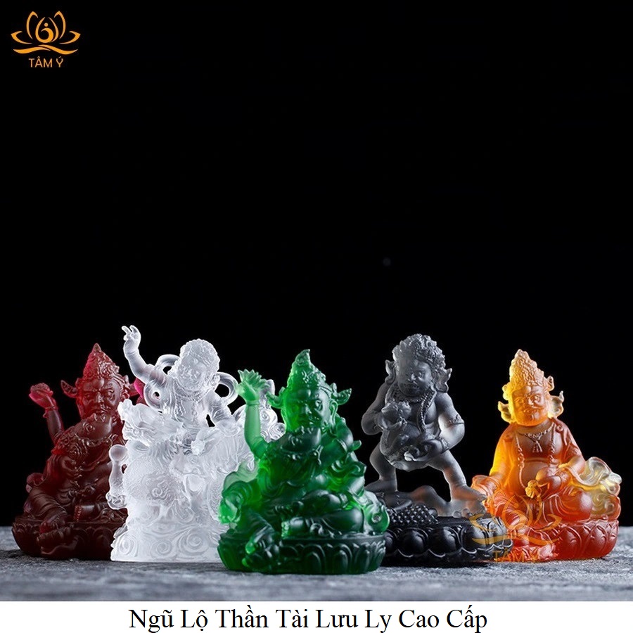 Tượng Hoàng Thần Tài Lưu Ly Cao Cấp Đặc Biệt Tinh Xảo Pháp Bảo Kim Cang Thừa Mật Tông Tâm Ý Kích Thước