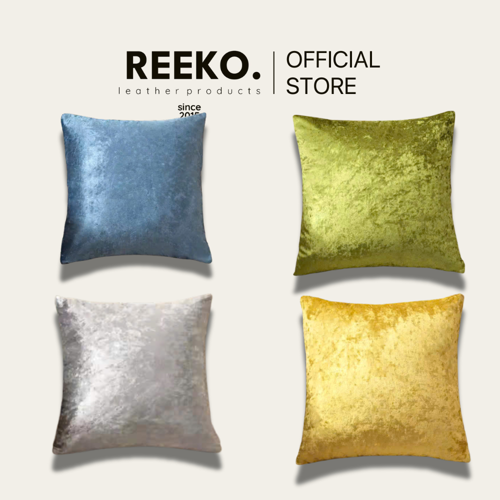 Gối sofa vải nhung cao cấp mềm mại, mang lại không gian sang trọng cho căn phòng | REEKO