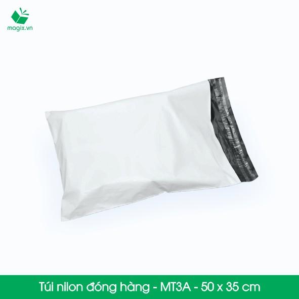 MT3A - 50x35 cm - 200 túi nilon 2 lớp đóng hàng thay thùng hộp carton