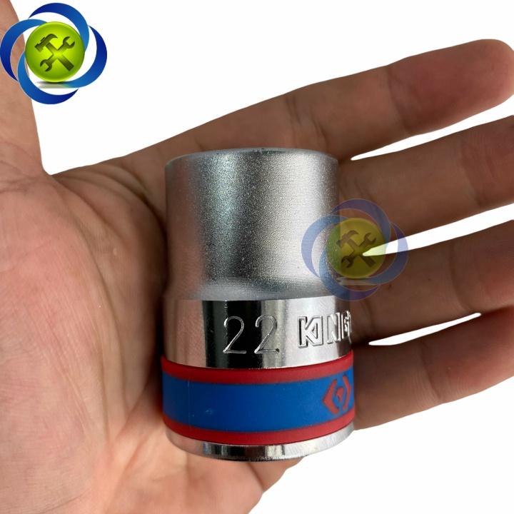 Tuýp 22mm loại 3/4 Kingtony 633022M ngắn 12 cạnh màu trắng