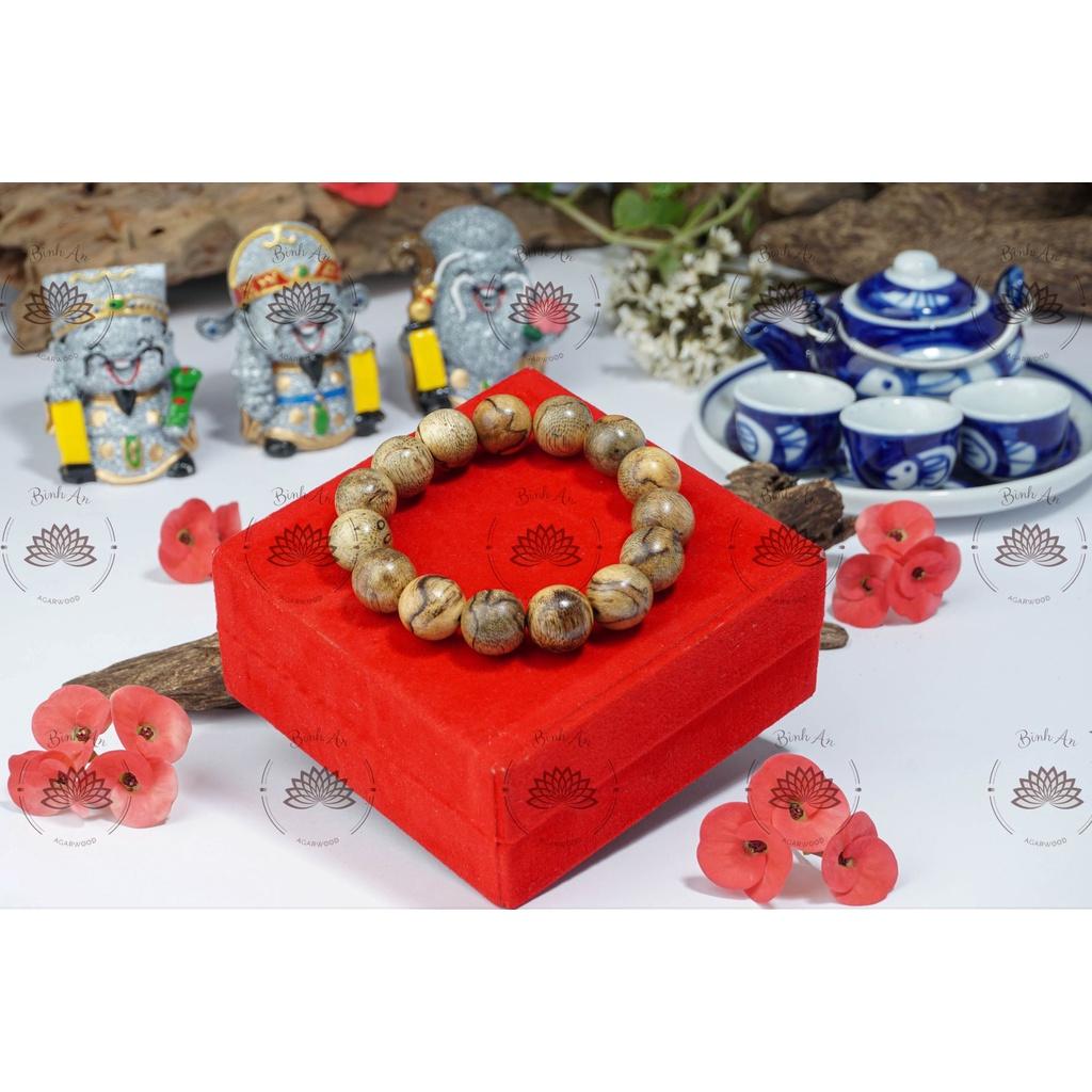 Vòng Tay Trầm Hương - Trầm Tốc Bông Tự Nhiên - Trầm Tốc Việt 10mm, 12mm, 14mm, 16mm, 18mm - Vòng Tay Phong Thủy