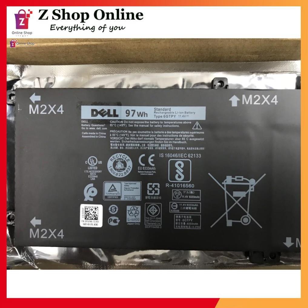 Pin (Battery) 97Wh Dùng Cho Dell Xps 15 9550 9560 5510 5520 6GTPY Original