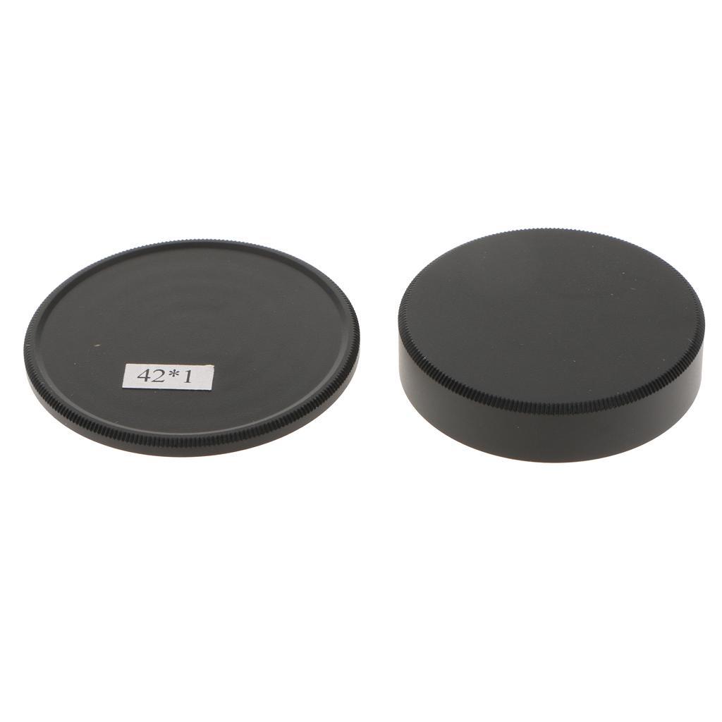 Metal Body 42mm Screw Mount with Lens Cover for M42 Black