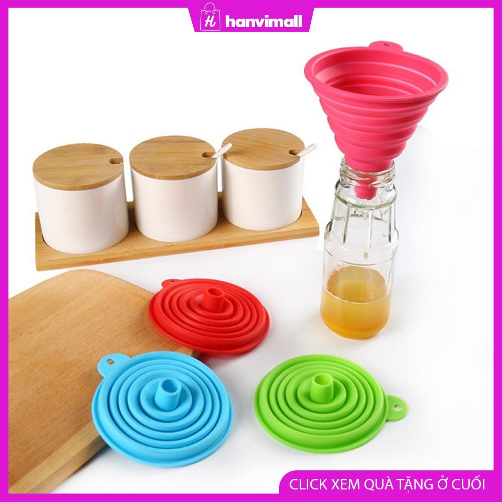 Phễu silicone dạng gấp gọn đa năng tiện lợi