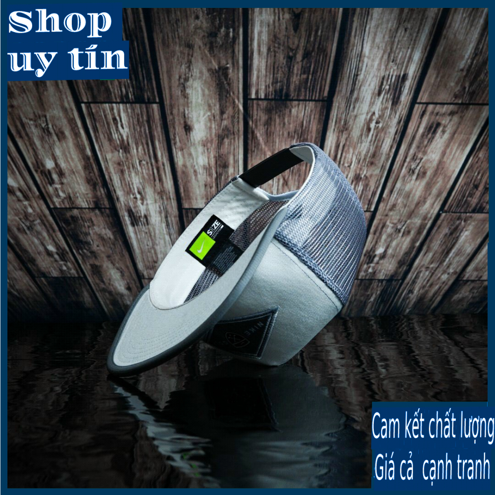 Freeship - MŨ NÓN KẾT LƯỠI TRAI SNAPBACK GOLF TRẮNG LƯỚI XÁM THỜI TRANG NAM NỮ CAO CẤP