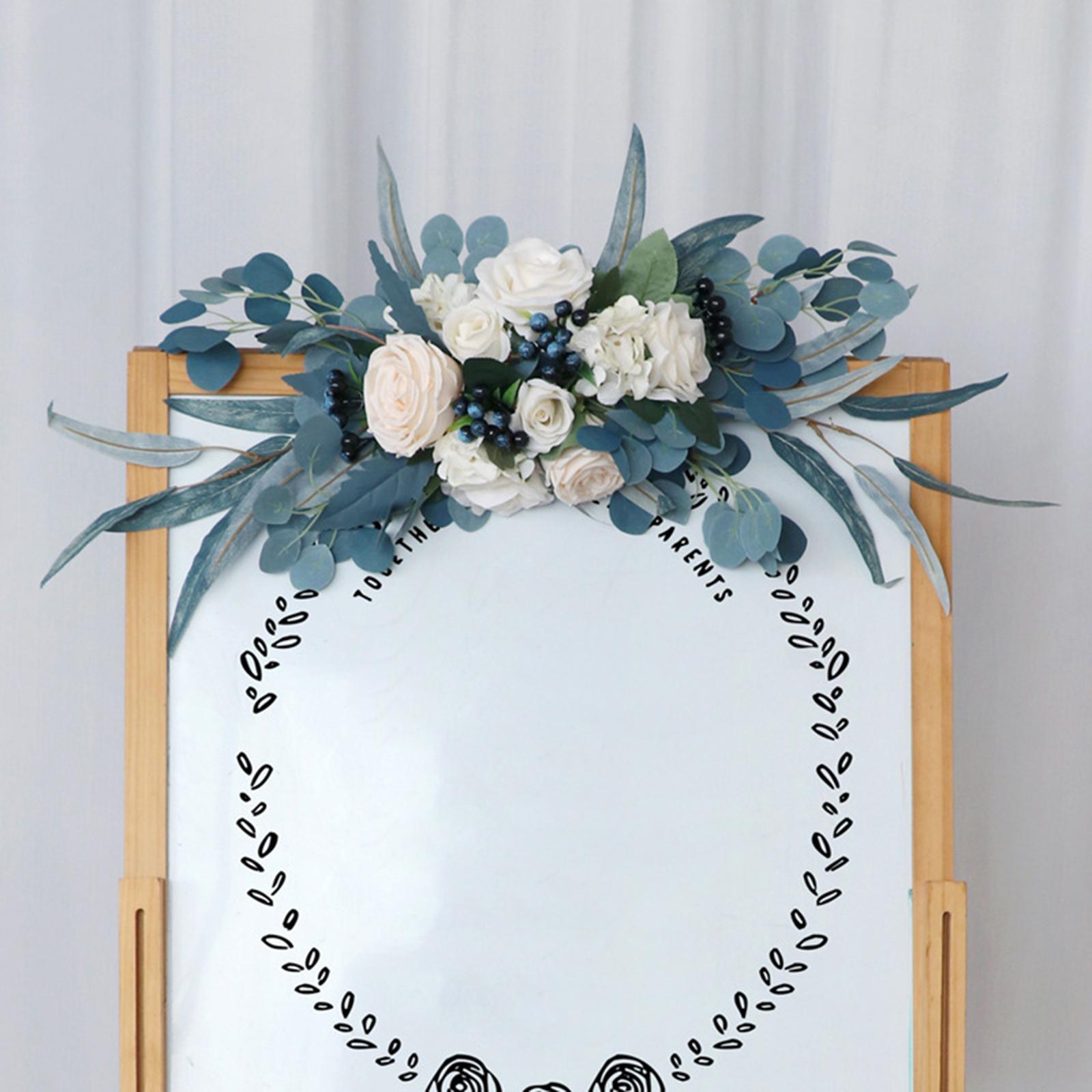 Artificial Wedding Arch Flowers ,Flower Arrangement Floral Swags for DIY Wedding Backdrop