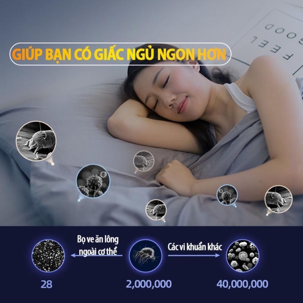 Máy Hút Bụi Giường, Nệm, Sofa Không Dây Công Suất 50W, Khử Trùng Vi Khuẩn Tia UV, Sử Dụng Pin Sạc Tiện Lợi