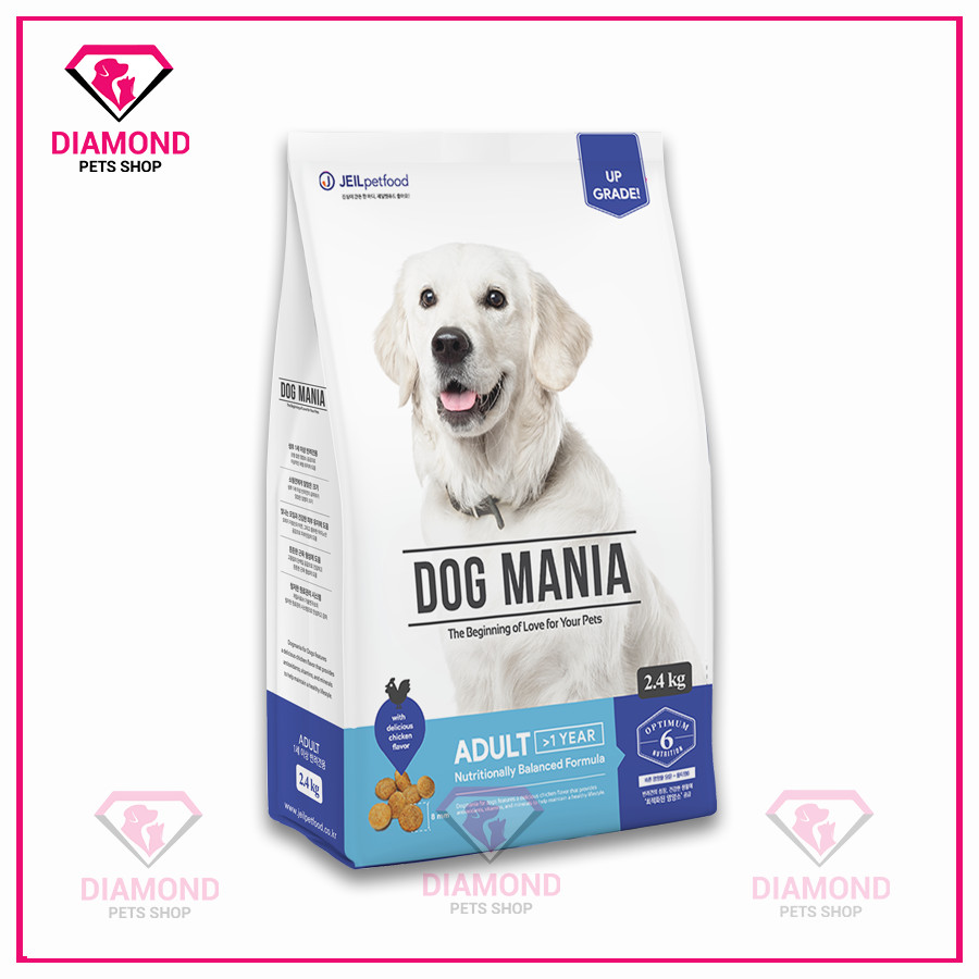 (1KG/2.4KG) Dog Mania Adult - Thức ăn hạt CHO CHÓ TRƯỞNG THÀNH nhập khẩu HÀN QUỐC