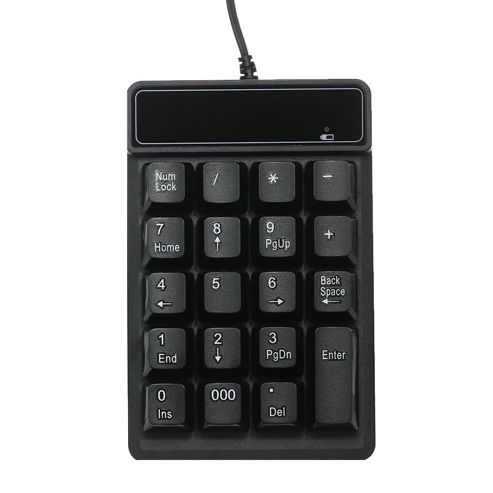 19 phím Độ ồn thấp Bàn phím số nhỏ USB không thấm nước Thay thế vật liệu ABS cho Microsoft Android và iMac
