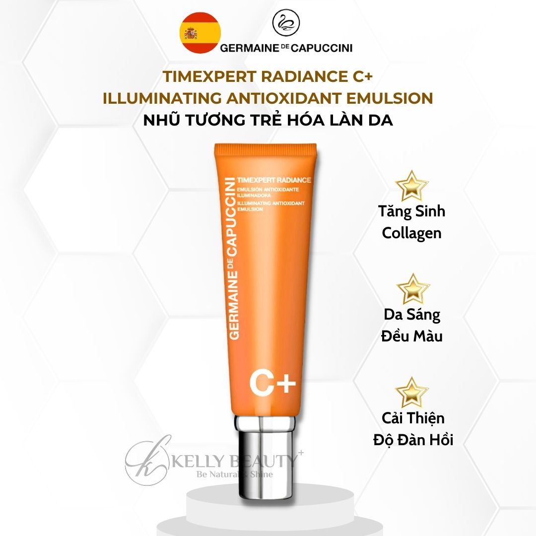 Nhũ Tương Trắng Sáng Da Germaine Illuminating Antioxidant Emulsion - Ngừa Nếp Nhăn, Đều Màu Da | Kelly Beauty