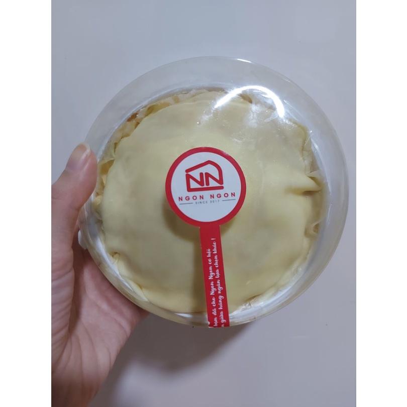 H24 thấp - Sét 50 Hộp đựng bánh crep sầu riêng 14cm, bông lan trứng muối, rau câu thỏi vàng
