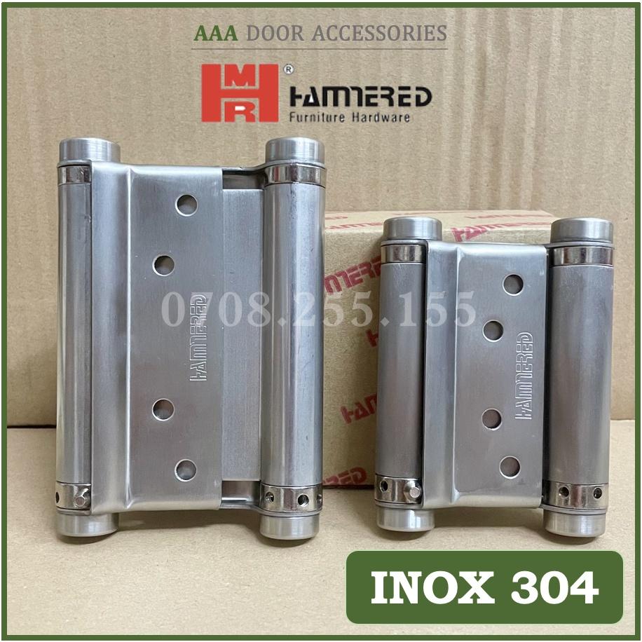 1 Cặp bản lề tự động 2 chiều INOX 304 cao cấp Hammered 3033