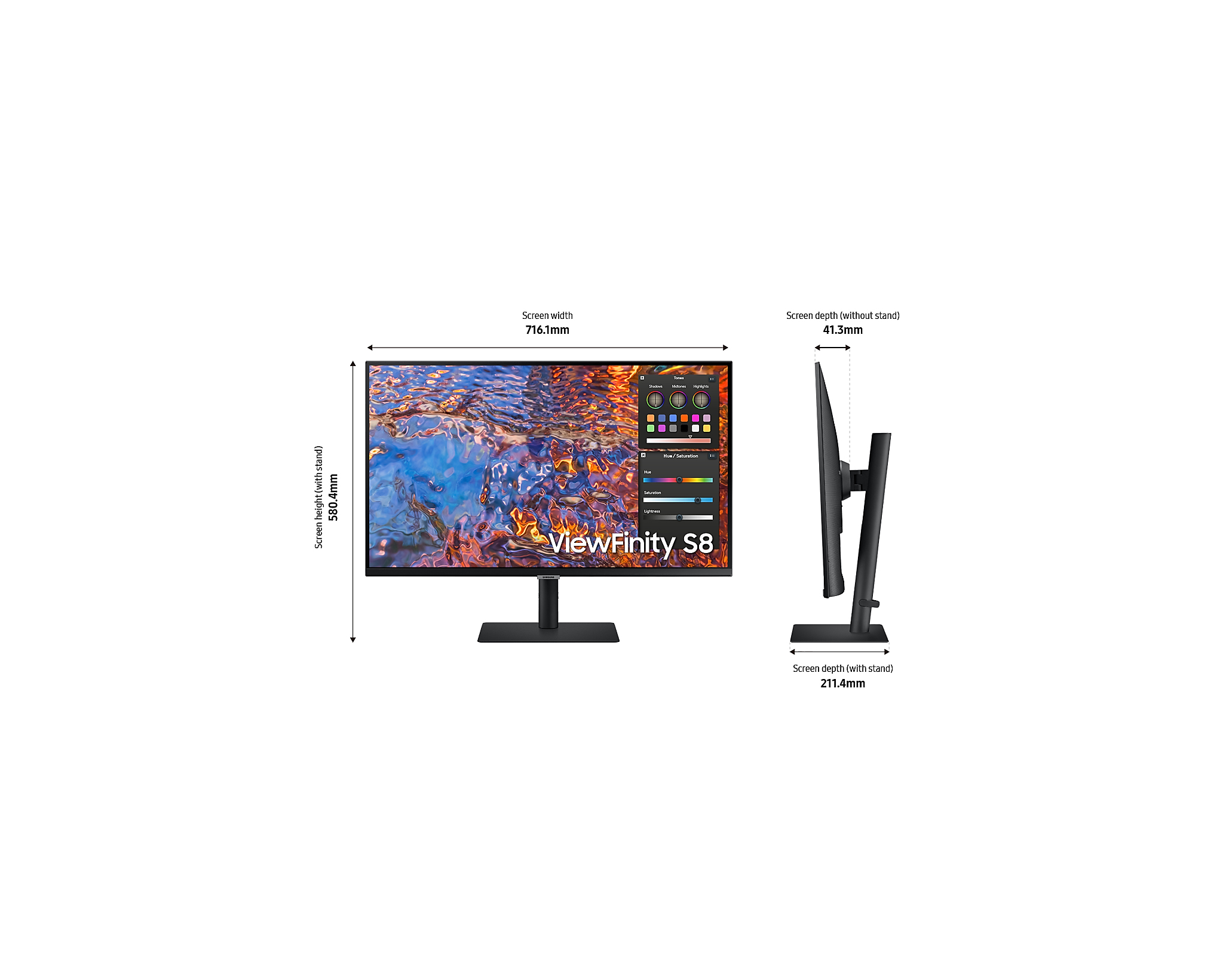 Màn hình Samsung ViewFinity S8 UHD S80BP LS32B800PXEXXV - Hàng Chính Hãng