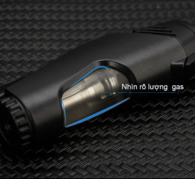 Vỏ Hột Quẹt Bật Lửa Gas Honest BCZ-752 Khò 2 Tia Cực Mạnh, Nhìn Thấy Lượng Gas