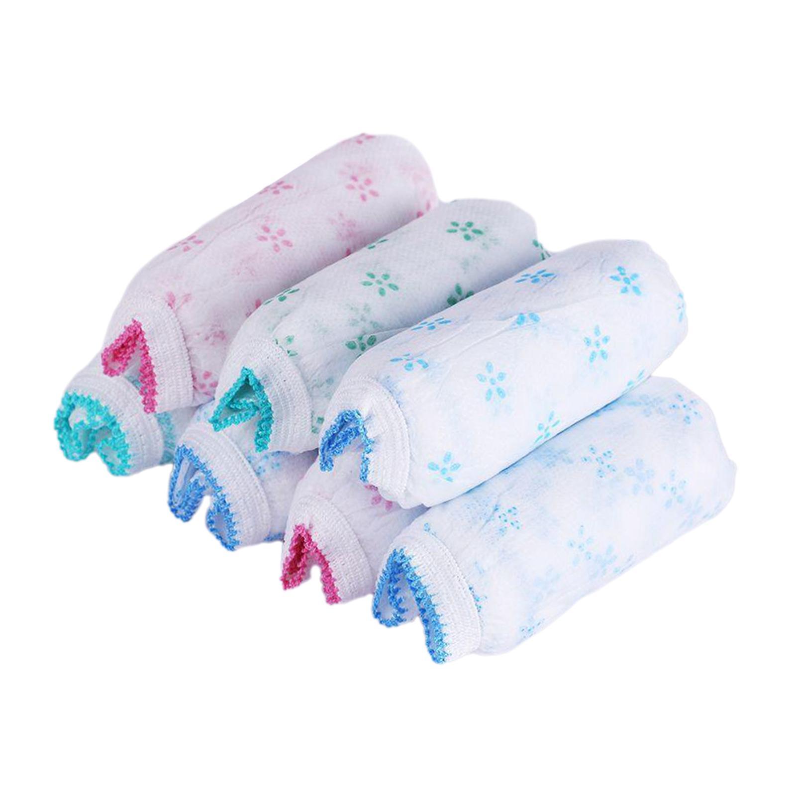 7Pcs Disposable Nonwoven Underwear, Handy Briefs Soft Women Breathable Lightweight Disposable Briefs Disposable Panties for SPA, Camping, Hotel