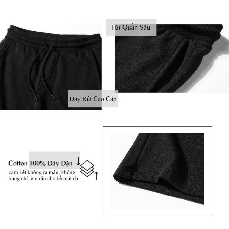 Combo 3 Quần Short Nam Cao Cấp DokaFashion Vải Thun Co Giãn 4 Chiều EZQT03