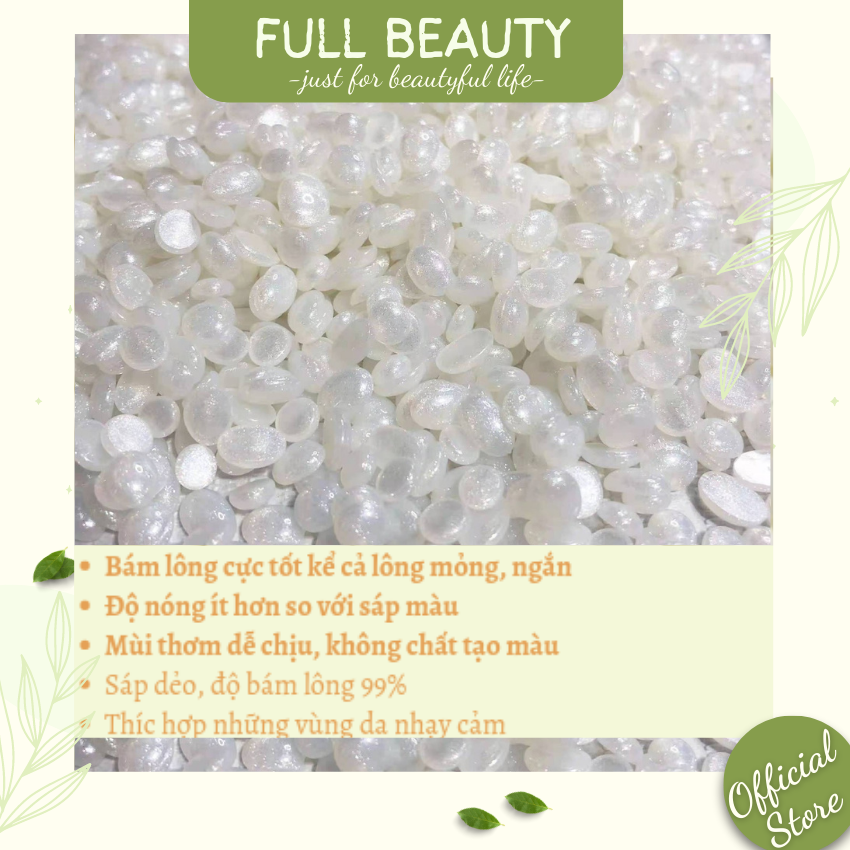 Sáp Wax Lông Hạt Đậu Cao Cấp Dòng Premium Đủ Màu Túi 150G Full Beauty