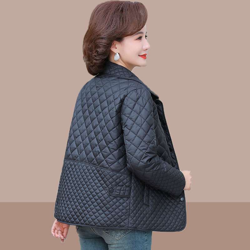 Áo Khoác Cotton Dáng Ngắn Mùa Thu Đông Cho Mẹ AK17 - Hàng Quảng Châu Cao Cấp