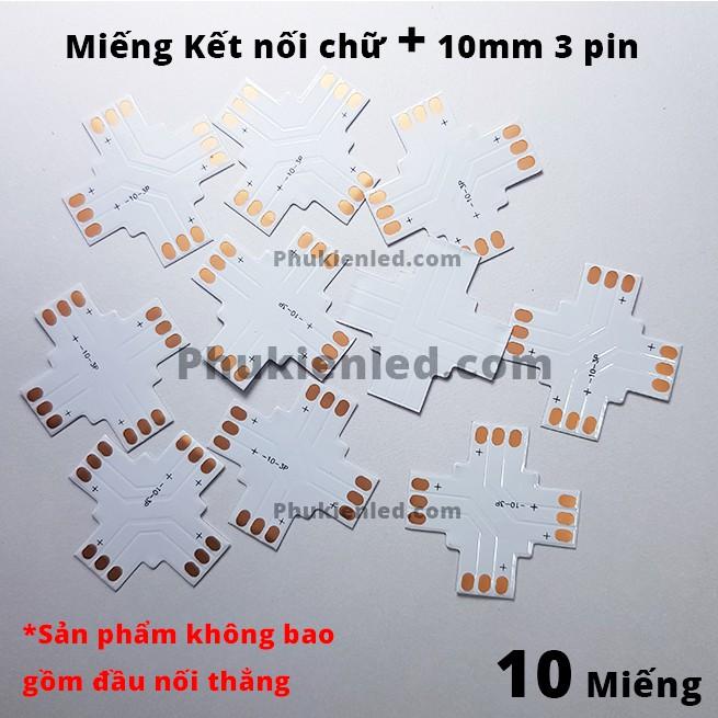 10 đầu kết nối Led chữ L, chữ T, chữ Thập Đầu loại 10mm 3pin – sử dụng cho dây led 2811, 2812 loại Full Color