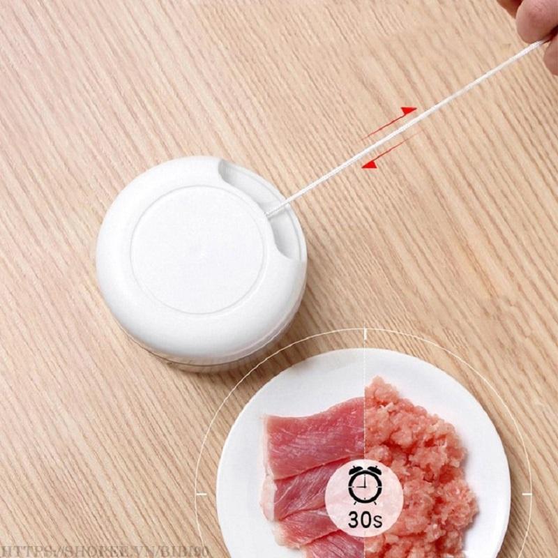 Dụng Cụ Xay Tỏi Ớt Mini Đa Năng Kéo Tay - Xay Được Các Loại Củ, Quả, Hạt Gia Vị. Dụng Cụ Tiện Ích Nhà bếp