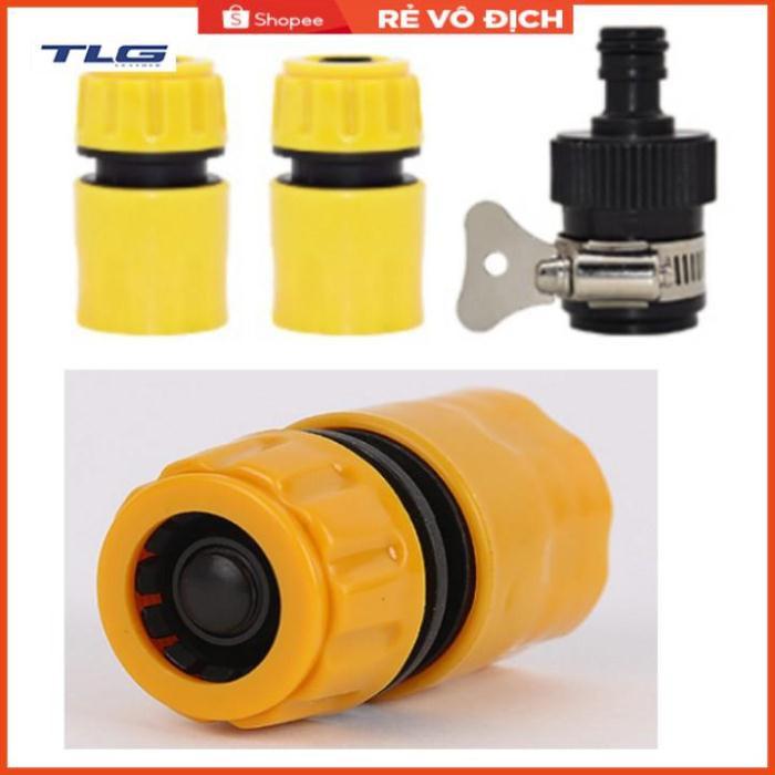 Bộ dây vòi xịt nước rửa xe, tưới cây . tăng áp 3 lần, loại 15m 206318 đầu đồng, cút, nối đen