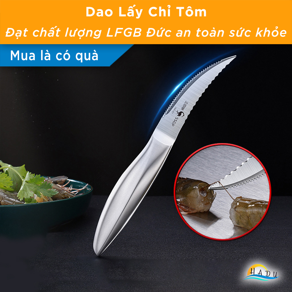 Dao Lấy Chỉ Tôm Làm Lòng Gà Cạo Vảy Cá Cao Cấp Đạt Chất Lượng Đức SSGP