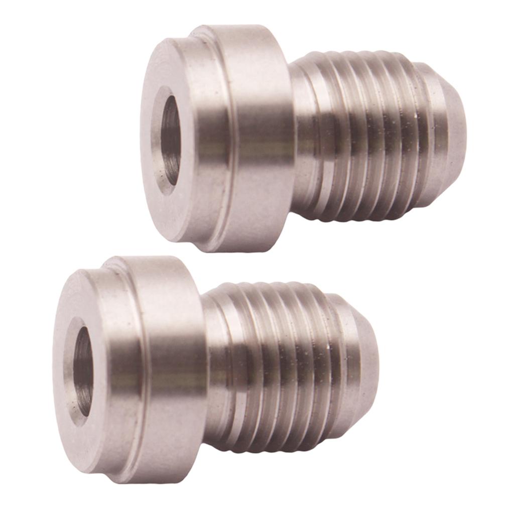 2Pcs Car AN3 Male Weld On Adapter Bung Connector CNC Machined Cooler Tank