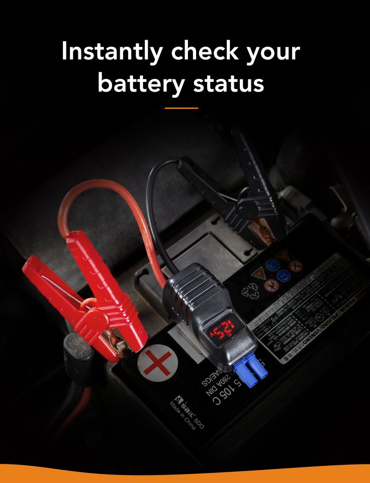 Bộ sạc dự phòng kiêm kích ắc quy ô tô ROAV Jump Starter Pro 8000mAh 12V/800A (by ANKER) - R3120 - Sử dụng để kích ắc quy 15 lần sau mỗi lần sạc đầy sử dụng cho động cơ xăng dưới 6L và diesel dưới 4L