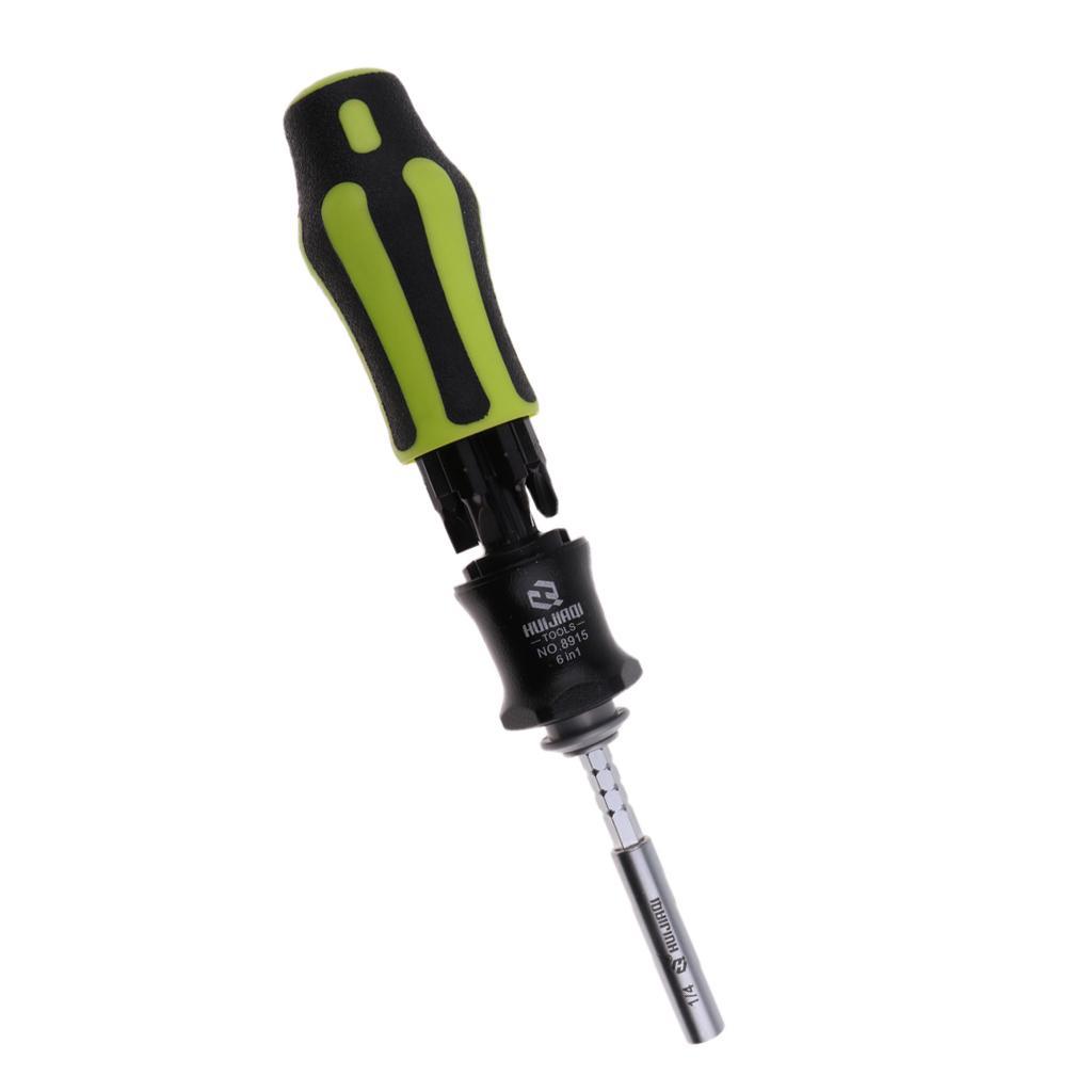 6 In 1 Opening Repair Tools Kit Screwdriver Phillips/Slotted Screwdrivers