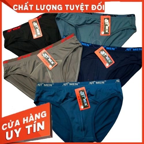 combo 5 quần lót nam tam giác,quần sịp nam co giãn,thoáng mát,thấm hút